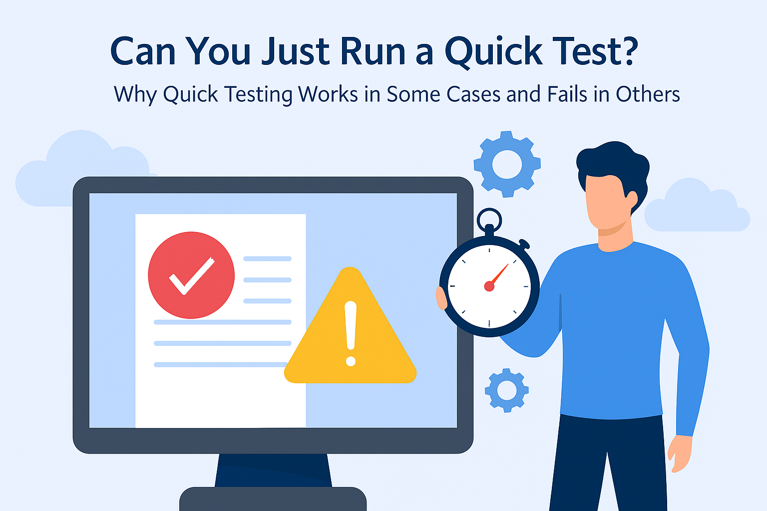 “Can You Just Run a Quick Test?”