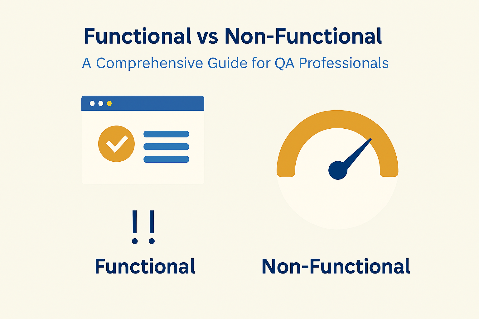 Functional vs Non-Functional Testing – A Comprehensive Guide for QA Professionals