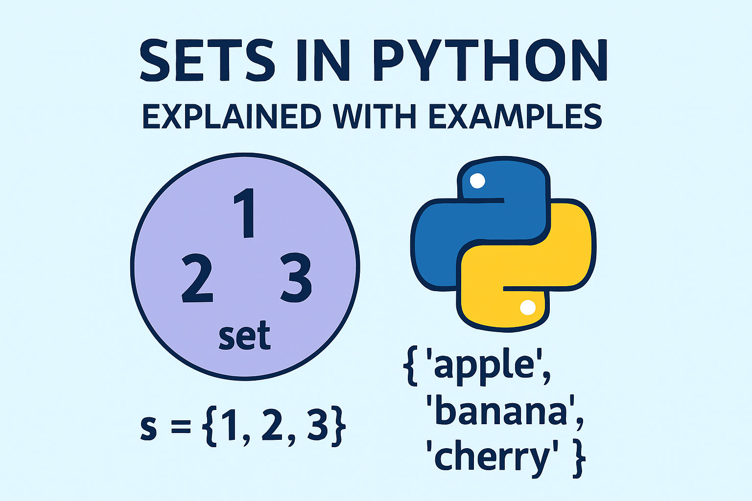 Sets in Python Explained with Examples